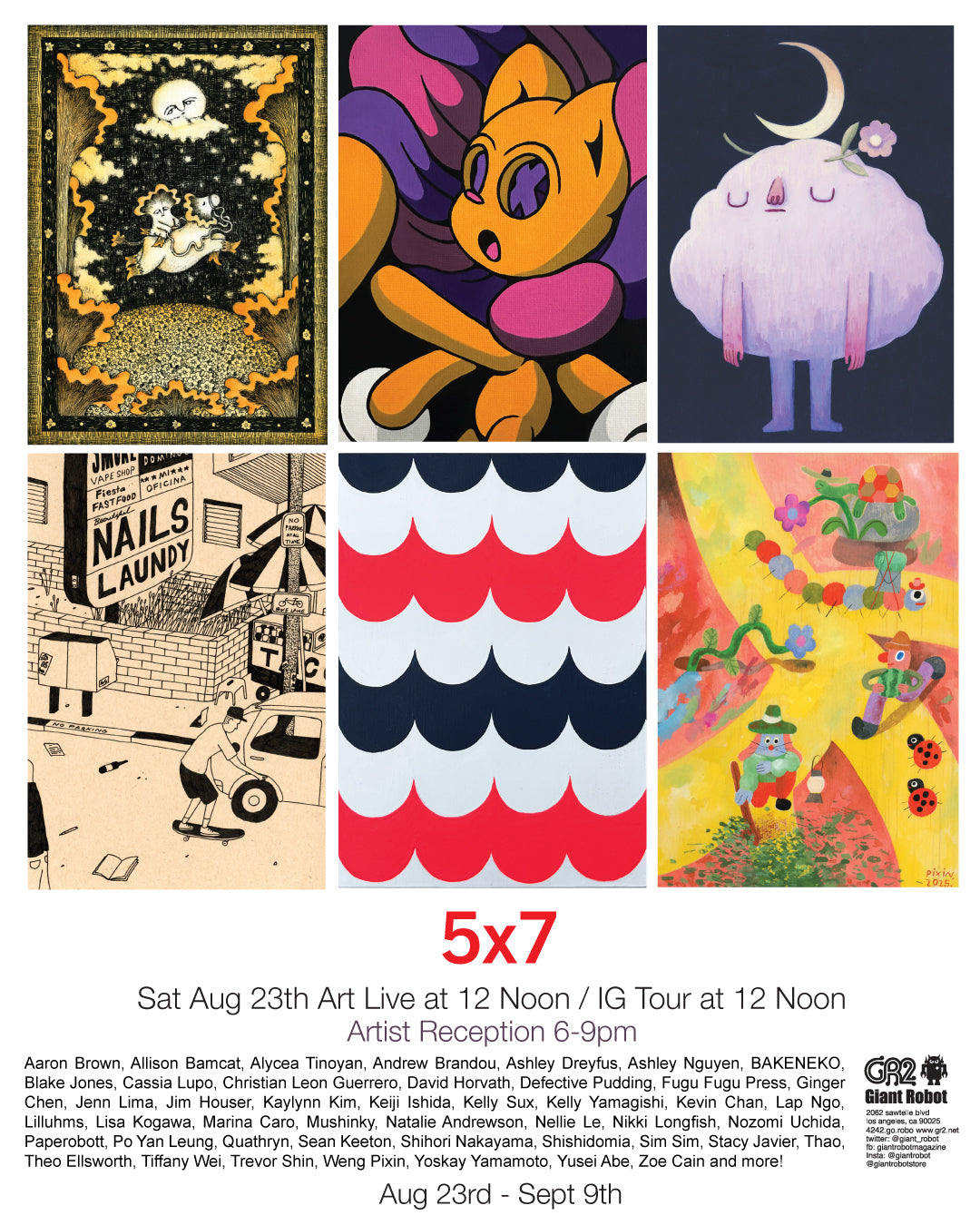 Giant Robot Presents “5x7” – A Group Art Exhibition Begins