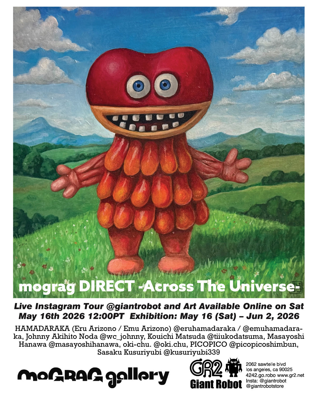 mogmogpacunページ mograg DIRECT: Across the Universe at GR2, Opening May 16 at 12pm