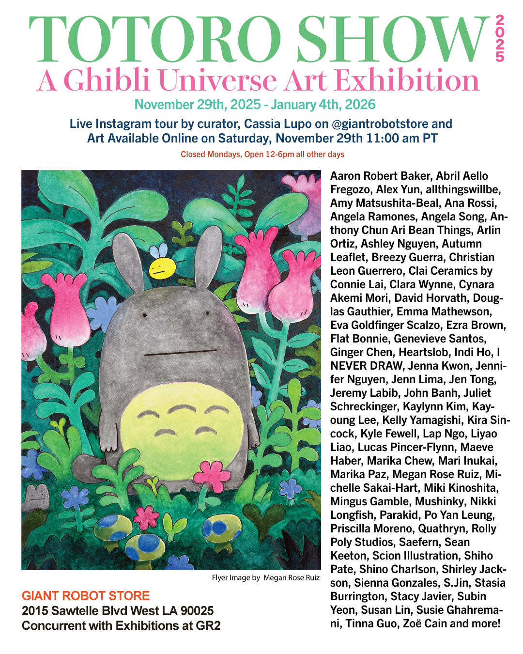 Forest God Show 2025 Opens at Giant Robot Store Nov 29th 11AM