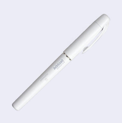 White bodied pen, with a cap.