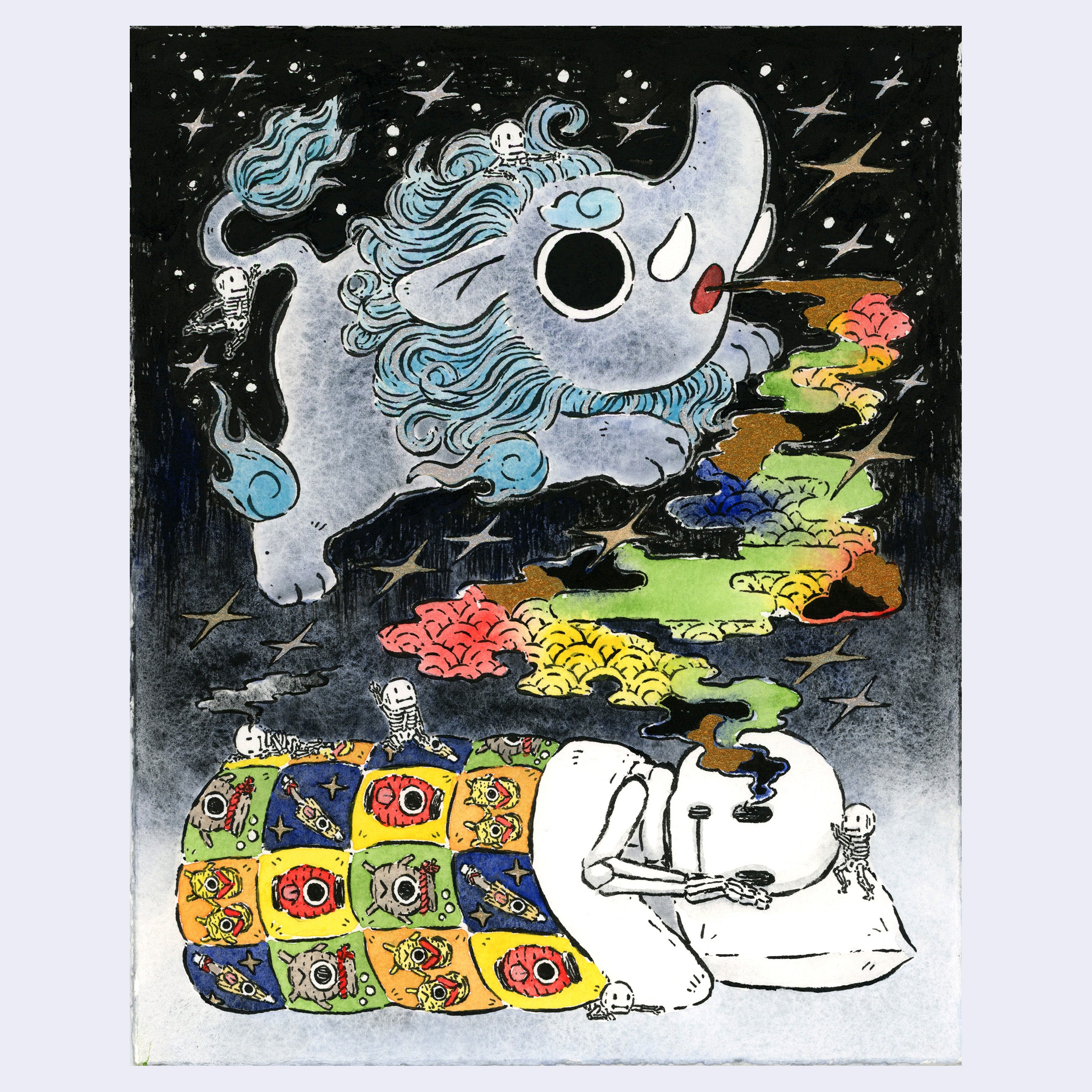 GIGIGU ART. コラボ ベニアズマイモミ ギギグ Yokai 2024 - Kelly Yamagishi - 