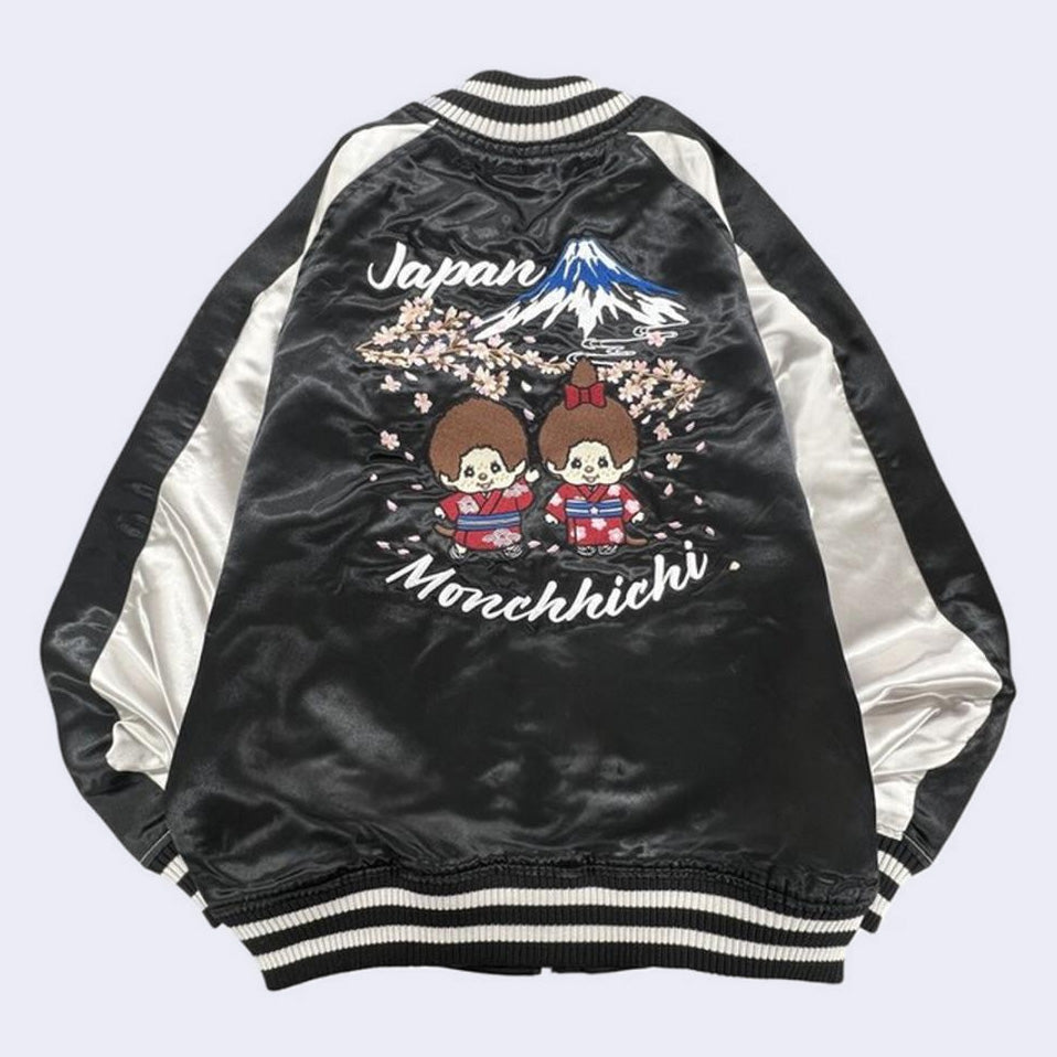 Monchhichi x Mt. Fuji Sukajan Bomber Jacket (Black) – GiantRobotStore