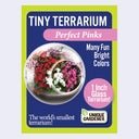 Box for Tiny Terrarium, with flower seeds to grow a mini flower garden.