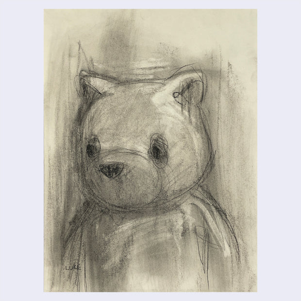 Luke Chueh - More Drawings - Untitled (Bear Sketch with Highlights)