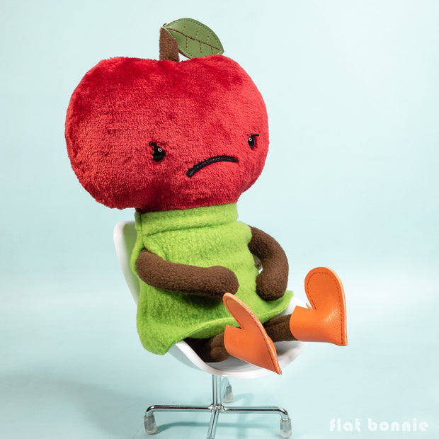 Fruits & Veggies - Flat Bonnie - "Fuji the Angry Apple"