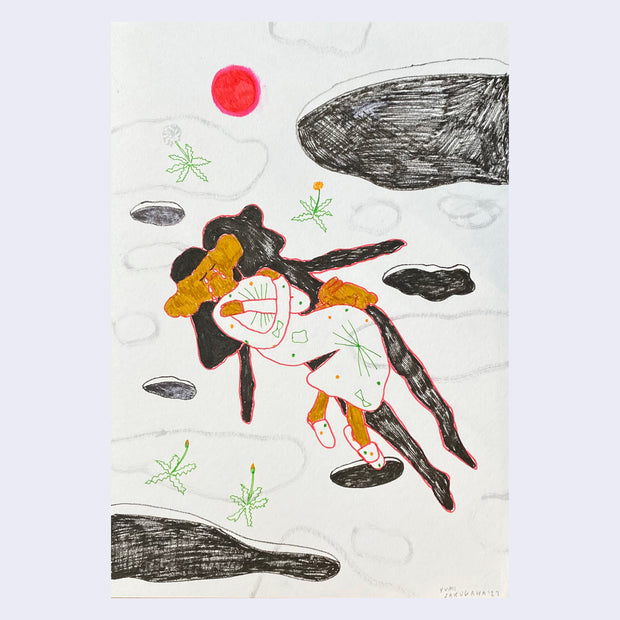 Rakugaki 4 - Yumi Sakugawa - "I FEEL SADNESS EVEN IN THE WARMTH AND OPTIMISM OF SPRING"