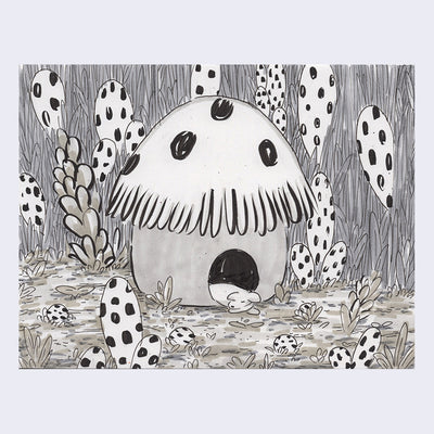 Rakugaki 4 - Jen Tong - "Dog Mushroom House"