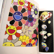 Open page excerpt, illustration of many multicolor Murakami flower faces.