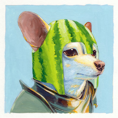 Fruits & Veggies - Justine Lin - "Sir W. Melon, Knight of the Dining Table"