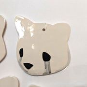 Jenn Lima - Luke Chueh: More Drawings - 6" Large Ceramic Bear Head (Left Facing)