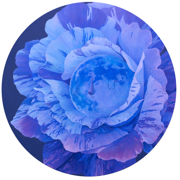 Yoskay Yamamoto - Flower Bird Wind Moon - "Moonflower Sunset in Sunset Hue"