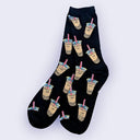 Boba Socks - Matcha, Original, and Taro Milk Tea