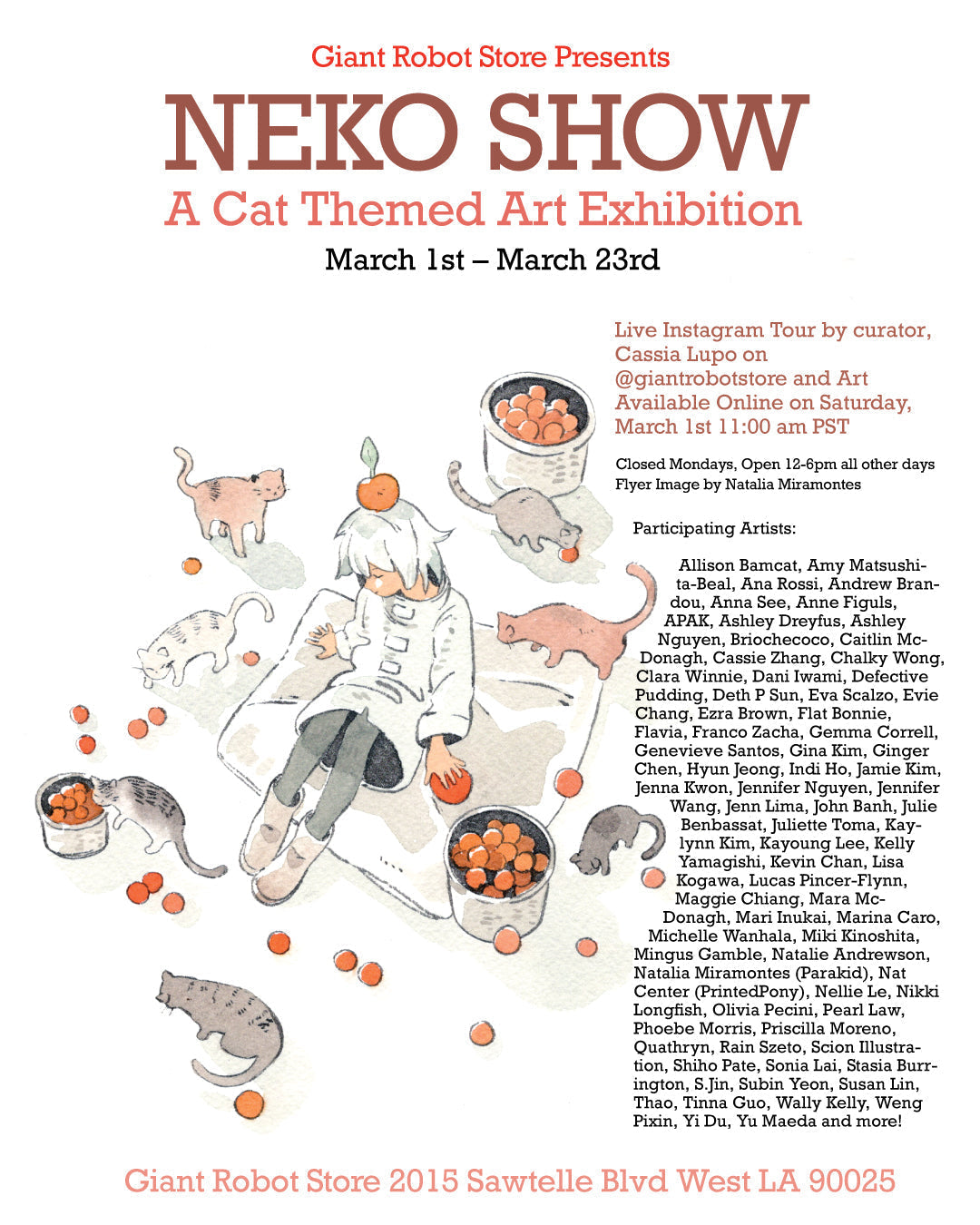 Giant Robot Store Presents: Neko Show 2025: A Cat Themed Art