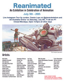Reanimated - Reanimated: An Exhibition in Celebration of Animation - Online on Saturday, July 5th, 11:00 am PT