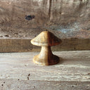 Wooden mushroom.