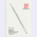 Illustration of a pencil with written information about the artwork.