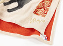 Dogs Large Rectangle Tea Towel (Orange and Beige)