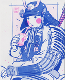 Yokai 2026 - #83 - Amy Matsushita-Beal - "Ichigo Milk" Risograph