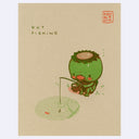 Yokai 2025 - Amy Matsushita-Beal - "Kappa Out Fishing" Risograph