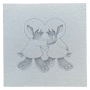 Graphite illustration of  small girls, standing across from one another while one holds the other's crying face.