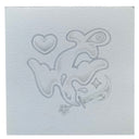 Graphite illustration of a dove holding a small dagger in its mouth.