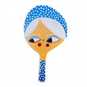 Paddle with a face design on a white background