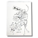 Illustration of a keychain with many trinkets hanging off of it and one breaking off.