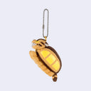Plush keychain charm of Catbus from My Neighbor Totoro