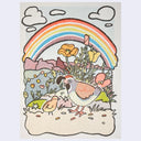 Small World (2026) - #137 - Emma Mathewson - "California Quails" Risograph