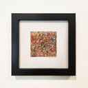 Watercolor painting of a very busy cartoon scene with many characters, all dressed up like different fruit. The celebrate like they are at a festival with various banners and activities.