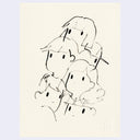Loose line drawing of several children, all grouped together.