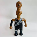 Vinyl figure with a sports jersey on a white background