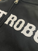 Giant Robot - Retro Zip Hoody (Black and White)