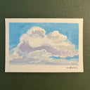 Painting study of clouds.