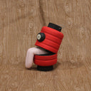 Turned and hand carved wood figure of a Ghost Lantern Yokai with its tongue out. Can be hung by the metal hanging thing, or can sit on a flat surface.