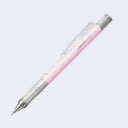 Mechanical pencil with a cherry pink body and retractable eraser.