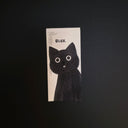 A rectangular art print featuring a black cat illustration with the word 'BLEH.' on a dark background.