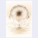 Colored pencil illustration of the sand monster from Dune.