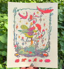 Natalie Andrewson - "Reception in the Owl Grove" Risograph (8.5 x 11)