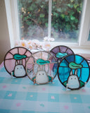 Totoro Show 2025 - Susan Lin @sondering.art - "Chibi Totoro Leaf - Blue"