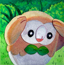 Paper cut artwork of a cartoon owl with a leaf bowtie, looking concerned. Background is a foresty green location.