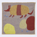 Armadillo w/ Pill Bugs Square Handkerchief (Gray Purple)