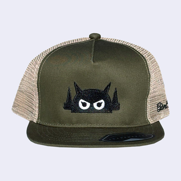Giant Robot - Big Boss Robot Mesh Hat (Olive Green/Tan)