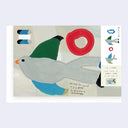 Paper Mobile Blank Greeting Card (THE BIRD)