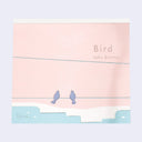 Notebook with 'Bird' design on a pastel background