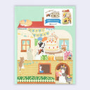 Happy Birthday Cat House - 3D Greeting Card