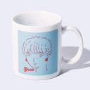 Mino Ware Color Ceramic Mug (Blue)