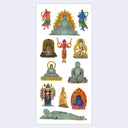 Daibutsu Butsuzo Buddhism Sticker Sheet