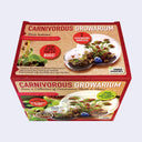 Carnivorous Growarium packaging with images of plants and text on a white background