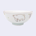 Ceramic Rice Bowl (Forest Animals)